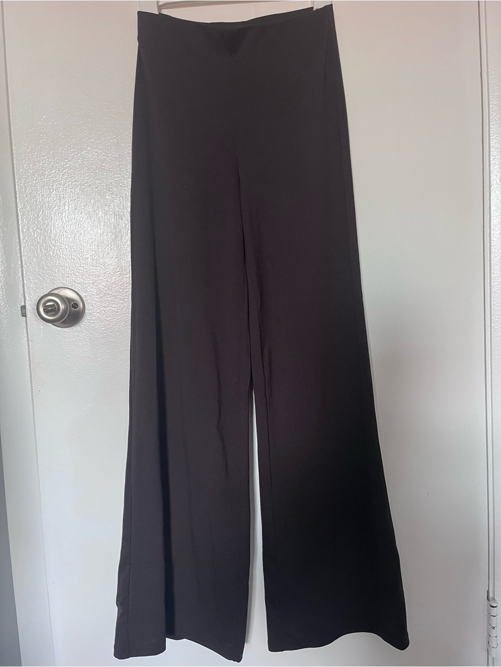 H&M Black Wide-Leg Pull-On Pants